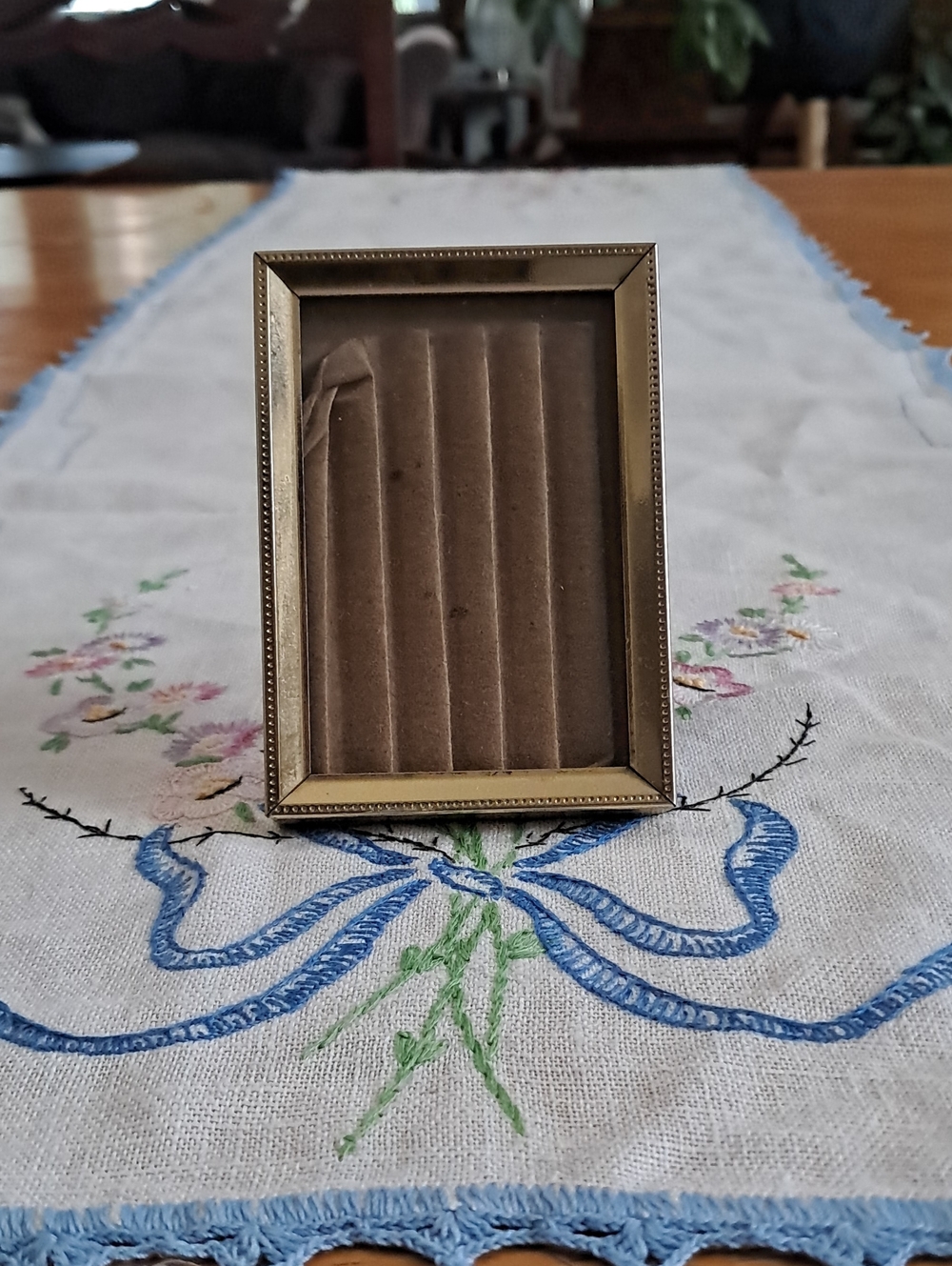Vintage Mini Brass Display Frame